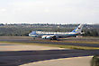 Air Force One on Tarmac Getting Ready To Take Off