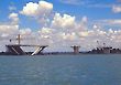 The New JK Bridge under construction, Brasilia, Brazil