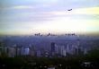 Airplane Landing in Congonhas, Sao Paulo