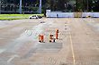 Workers Cleaning Streets, Brasilia, Brazil