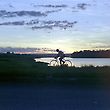 Cycling in the Sunset