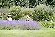 Lady in Medieval Outfit in the garden