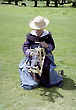 Lady in Medieval Outfit