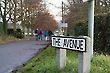 The Avenue Sign, Woodbridge, Suffolk, England
