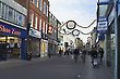 Ipswich Shopping, Westgate Street, Christmas time, Suffolk, England