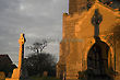 Saxon Cross, Saint Bartholemew's Church in Orford, Suffolk, England