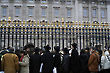 Tourists Waiting, Change of the Guard Parade, Buckingham Palace, London, England