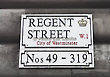 Regent Street Sign, London, England